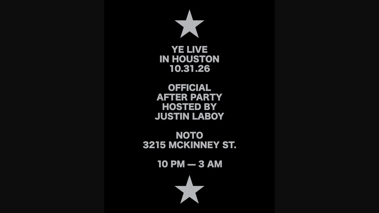 Ye in Houston: Official Afterparty Hosted by Justin Laboy