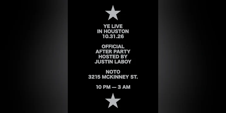 Ye in Houston: Official Afterparty Hosted by Justin Laboy