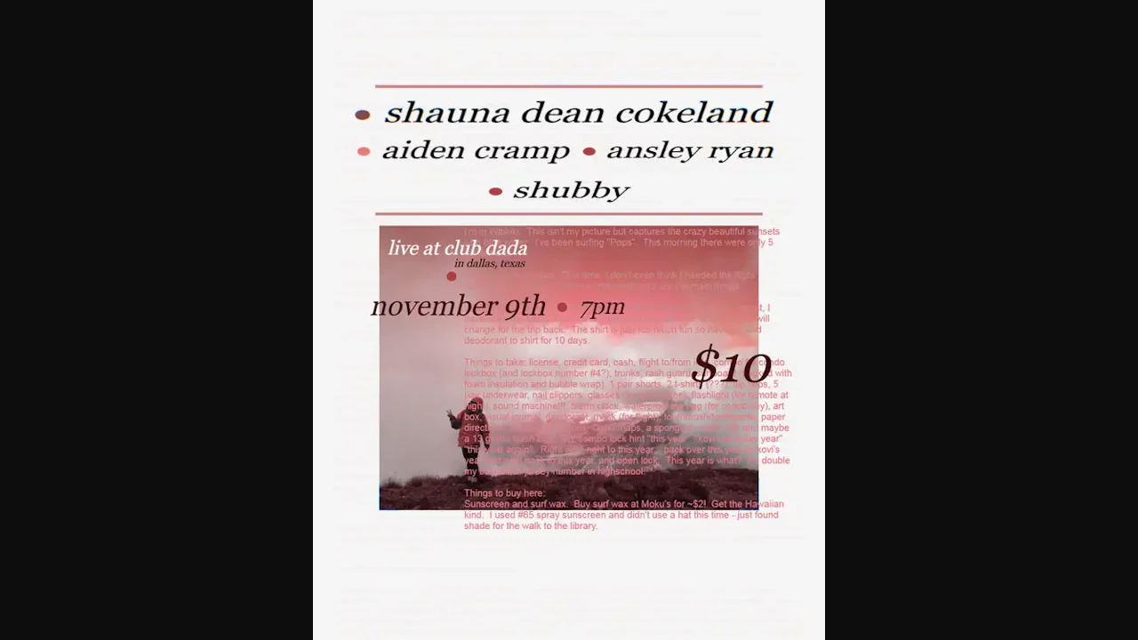 Shauna Dean Cokeland: Aiden Cramp, Ansley Ryan, Shubby