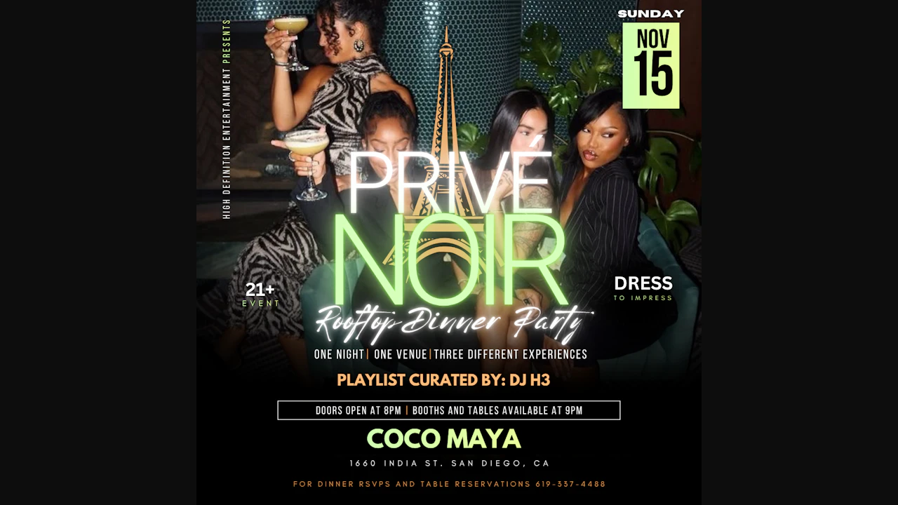 Privé Noir: The Rooftop Dinner Party Series