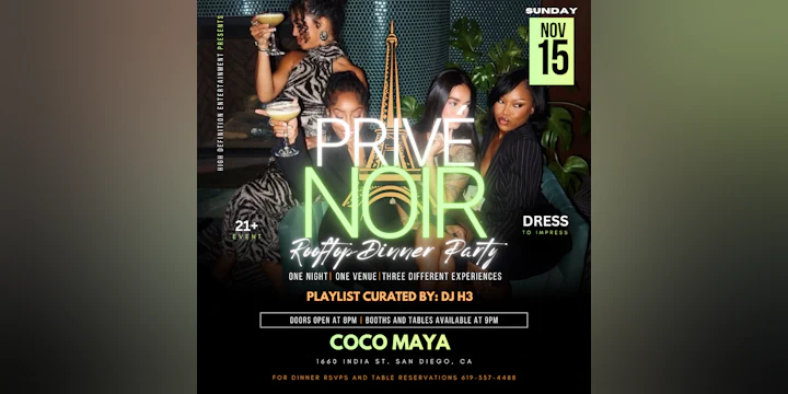Privé Noir: The Rooftop Dinner Party Series