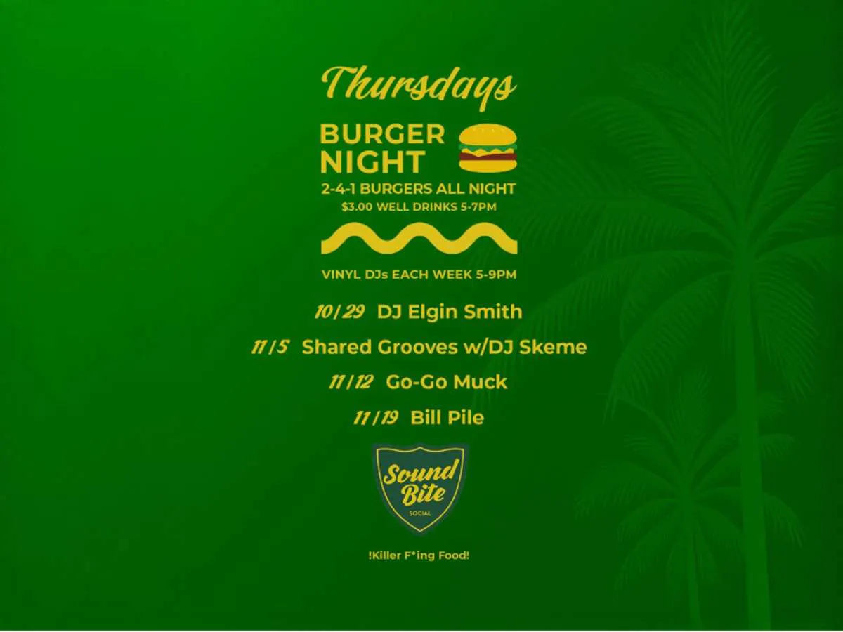 Burger Night - Elgin Smith