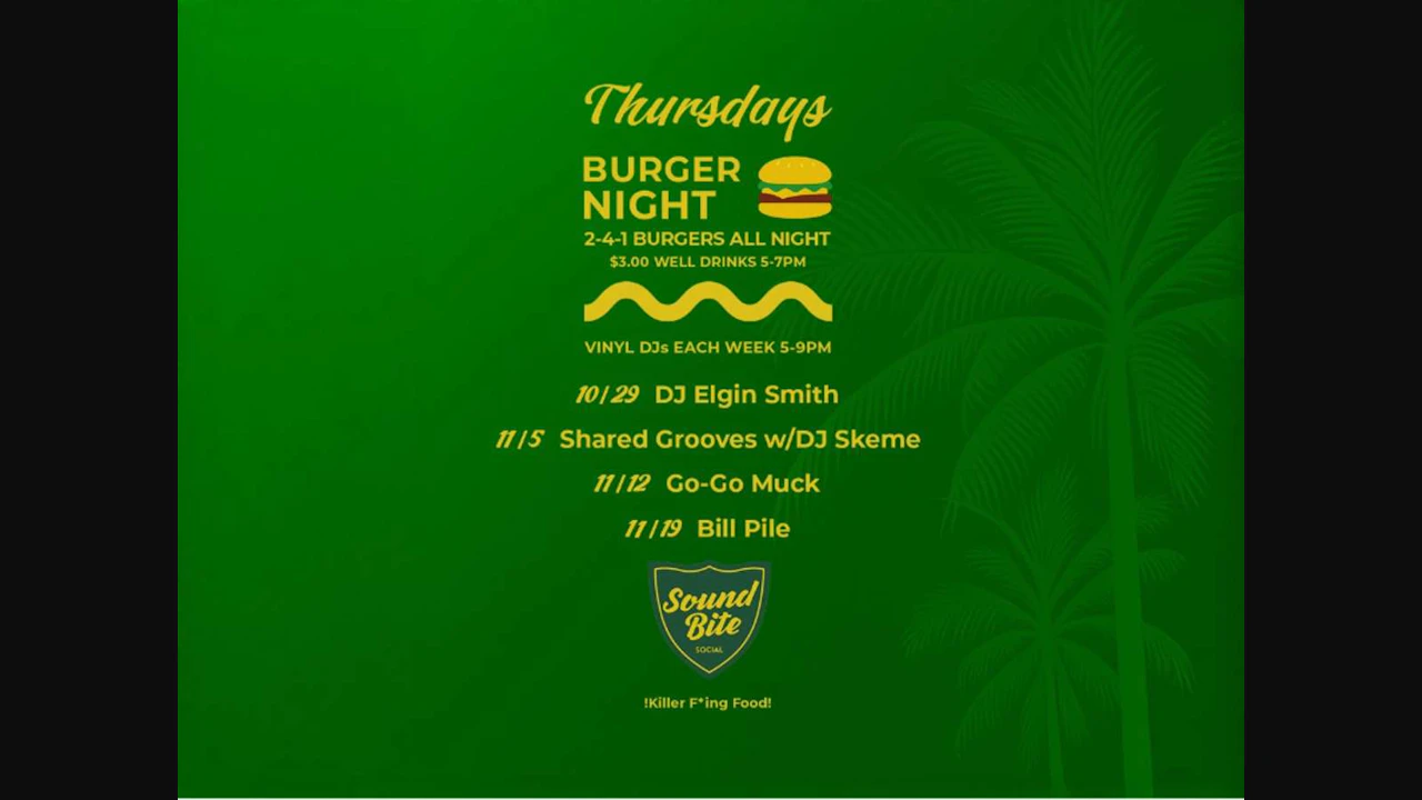 Burger Night - Elgin Smith