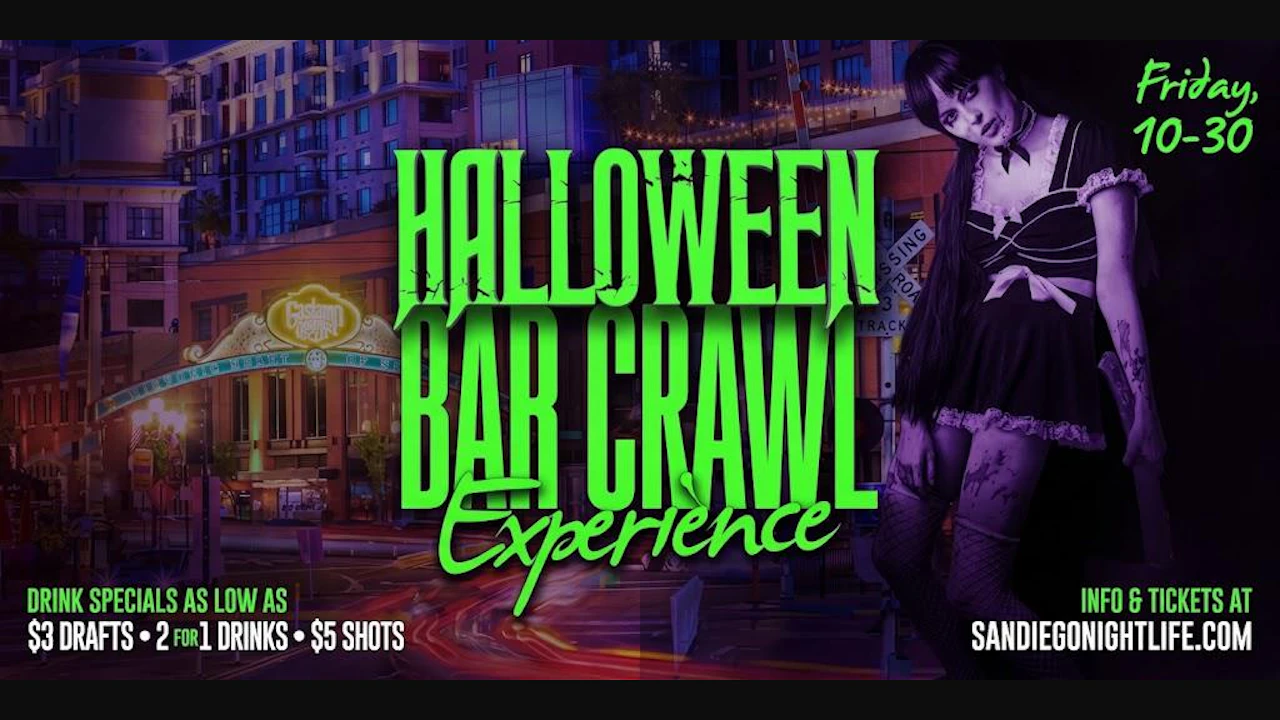 San Diego Halloween Eve - Friday Night Bar Crawl Party