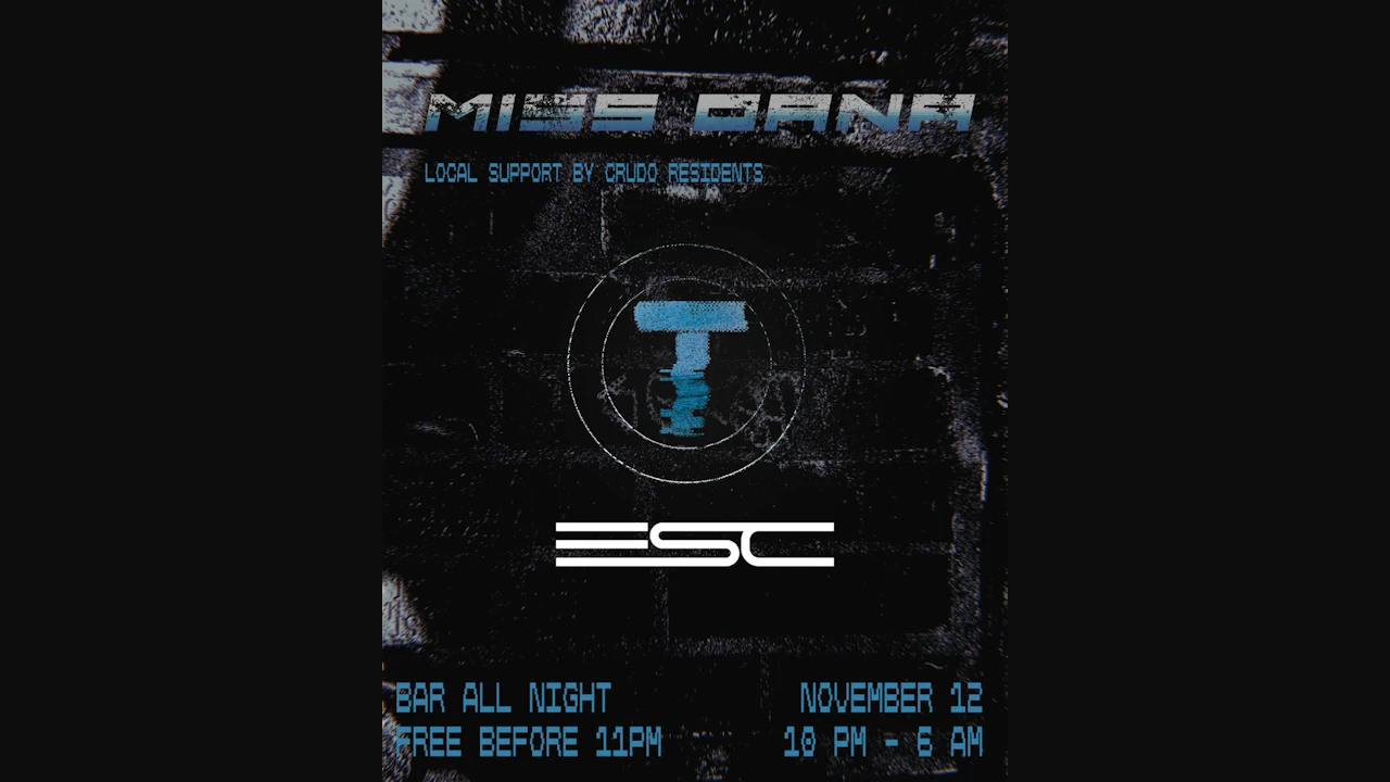Techno Crudo X ESC presents Miss Oana