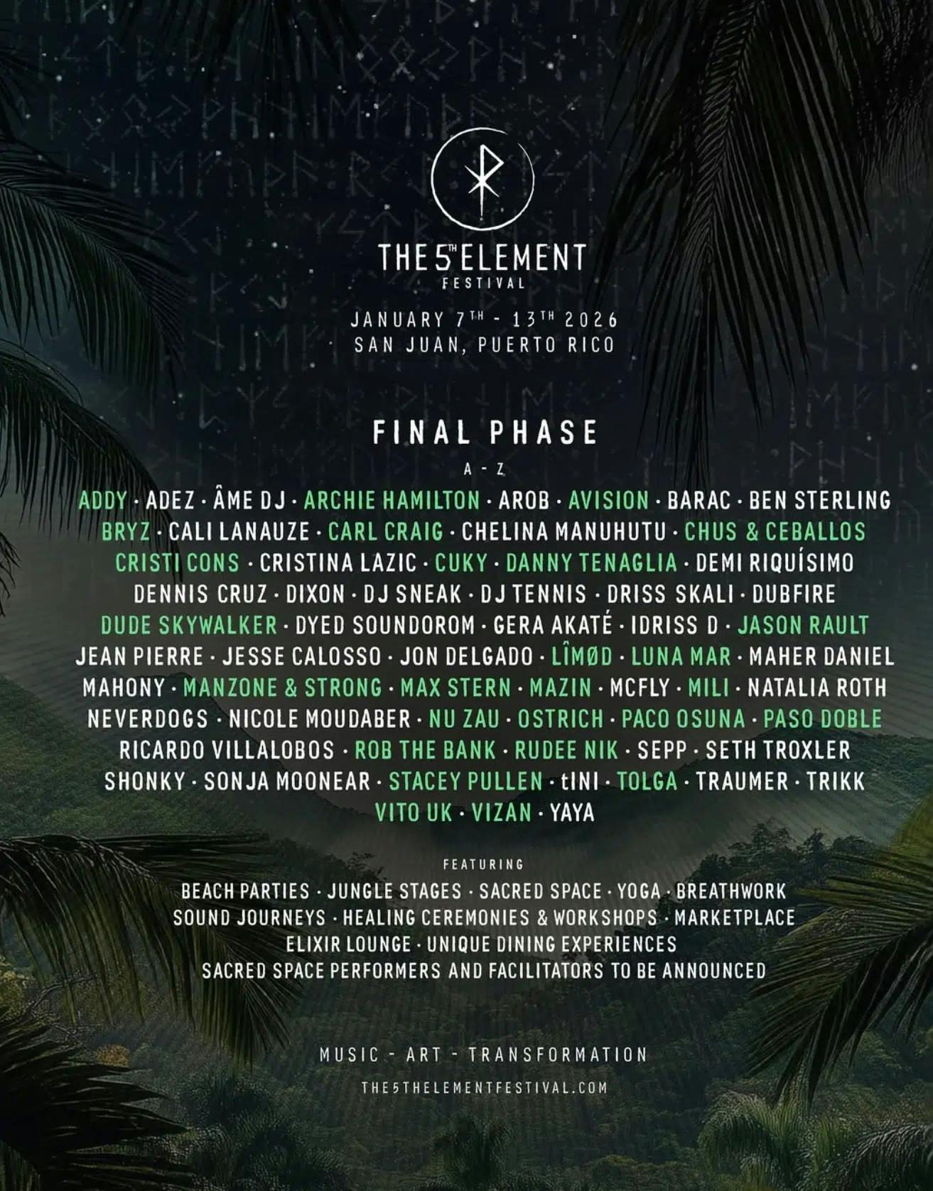 The 5th Element Festival Puerto Rico 2026 - Day 1