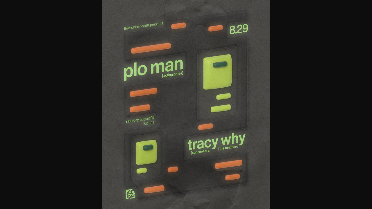Thread the Needle with PLO Man, Tracy Why