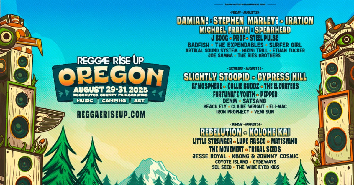 Reggae Rise Up Oregon Festival 2025 - 3 Day Pass