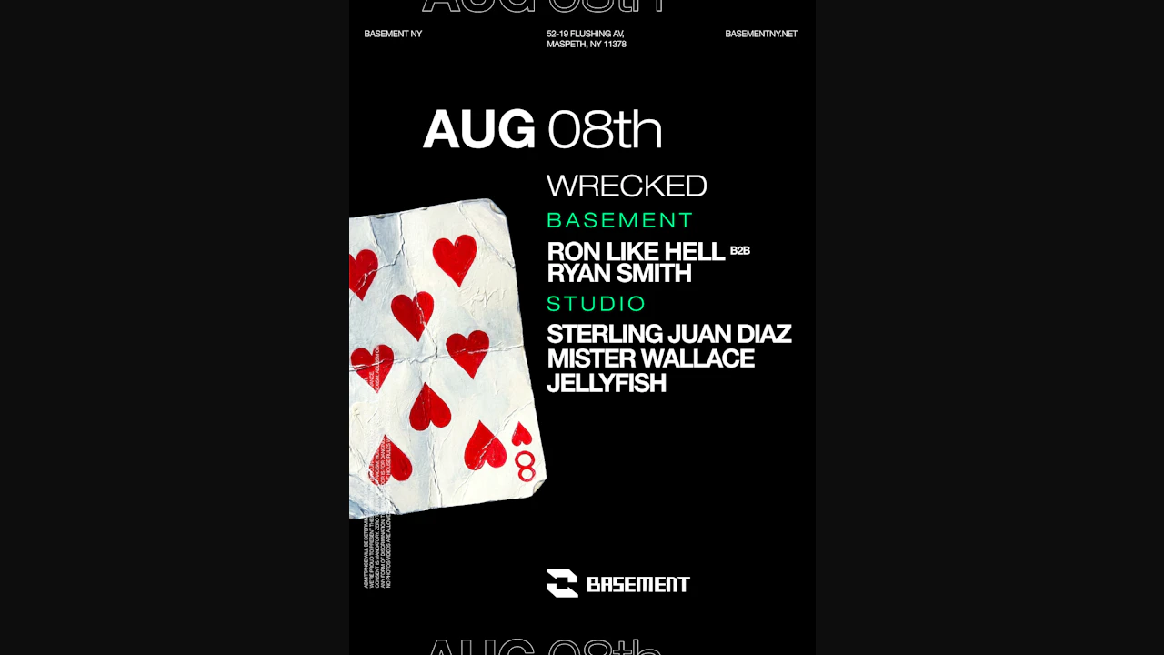 WRECKED: Sterling Juan Diaz / Mister Wallace / Jellyfish / Ron Like Hell b2b Ryan Smith
