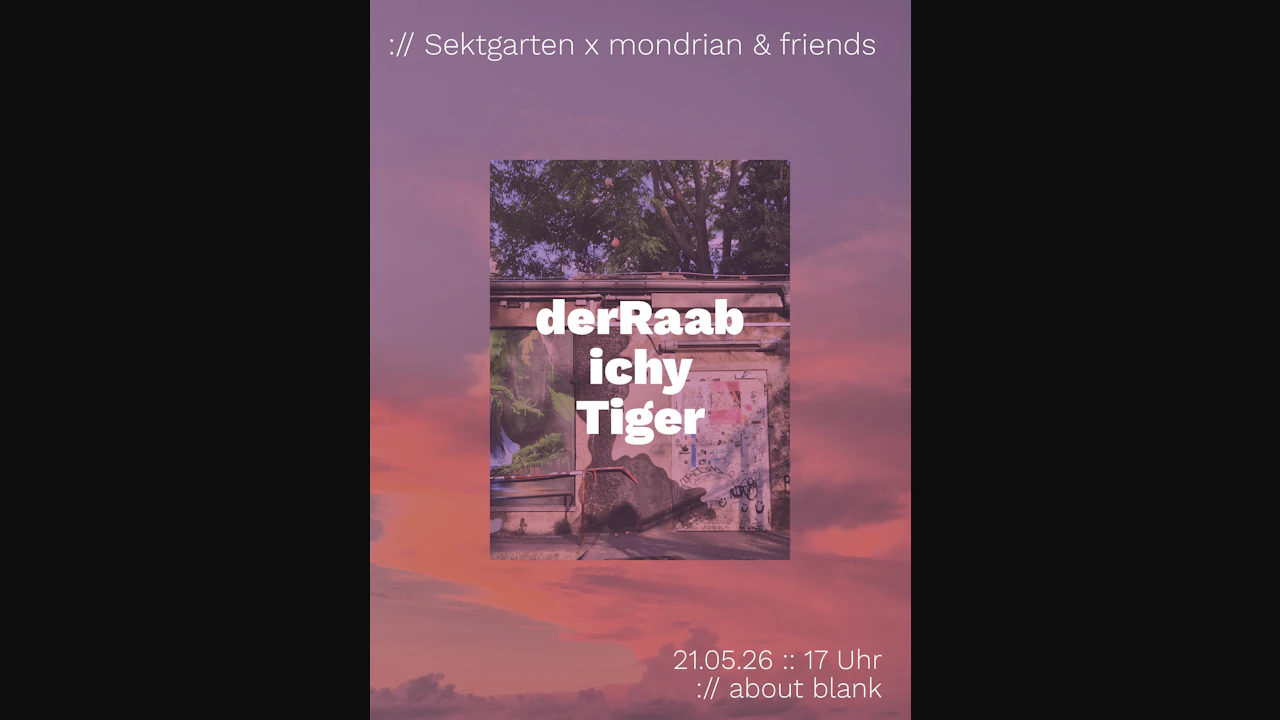 ://sektgarten x mondrian & friends (free entry & open air)