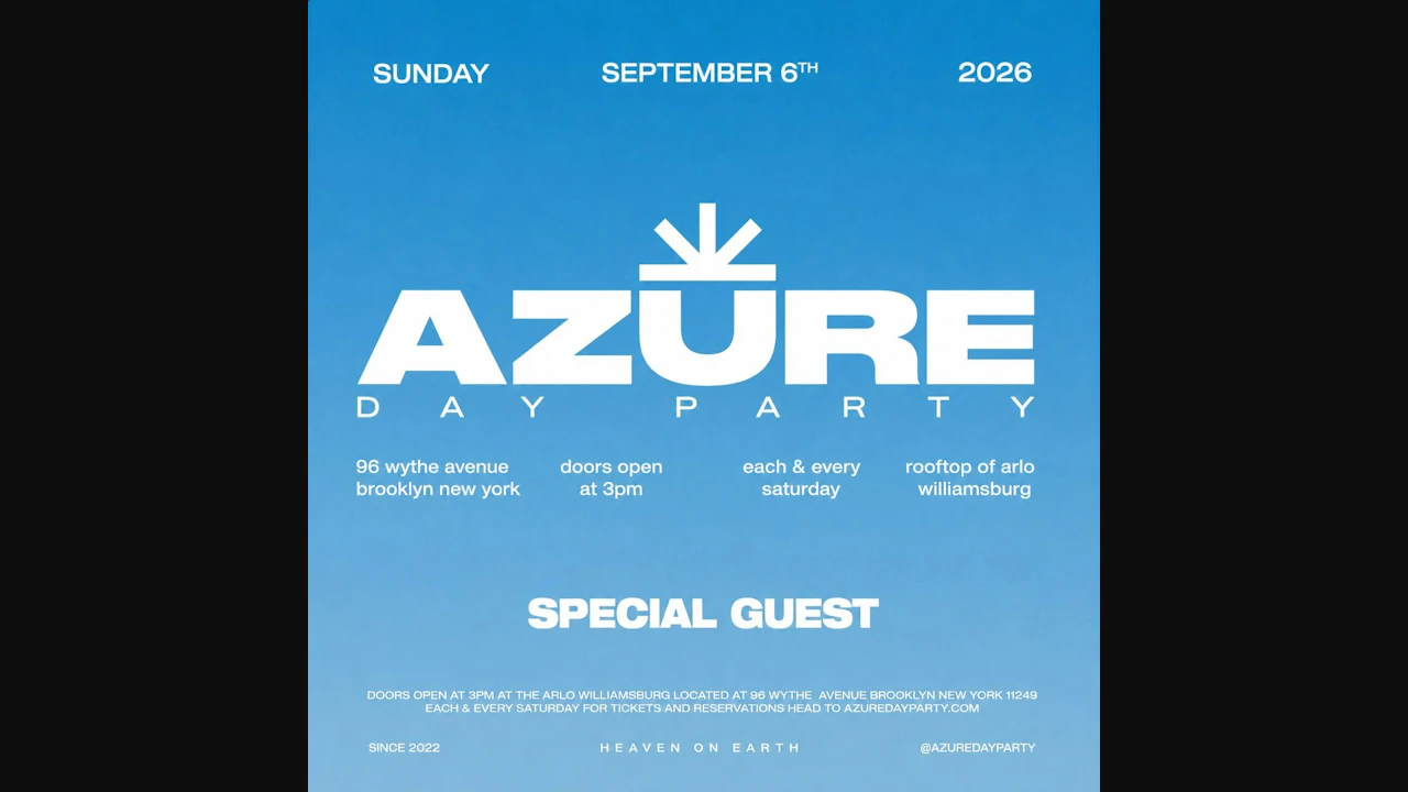 Azure Day Party September 6th