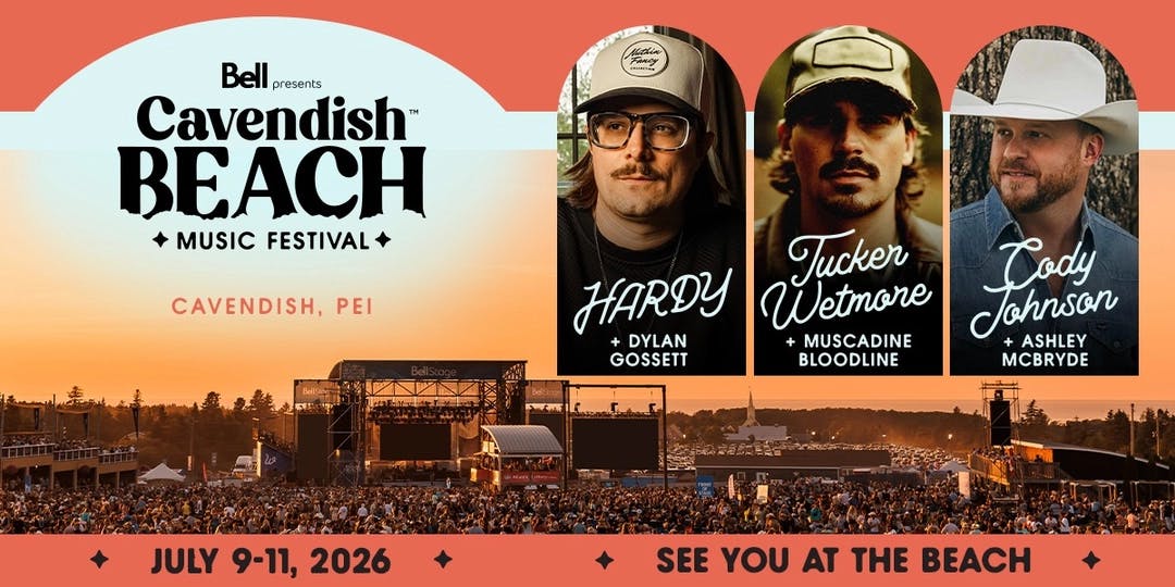 Bell Presents Cavendish Beach Music Festival 2026 - 3 Day Pass
