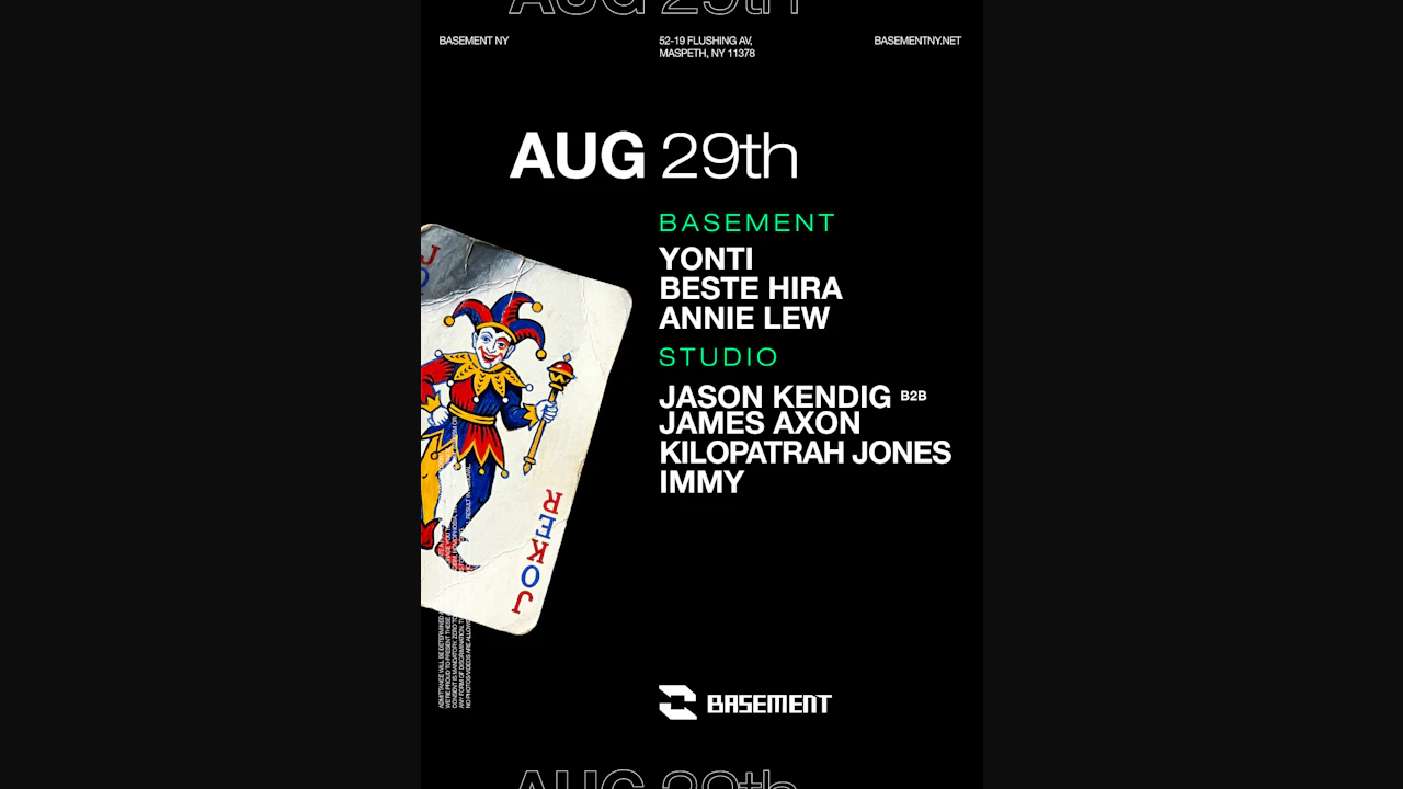 Yonti / Beste Hira / Annie Lew / Jason Kendig b2b James Axon / Kilopatrah Jones / Immy