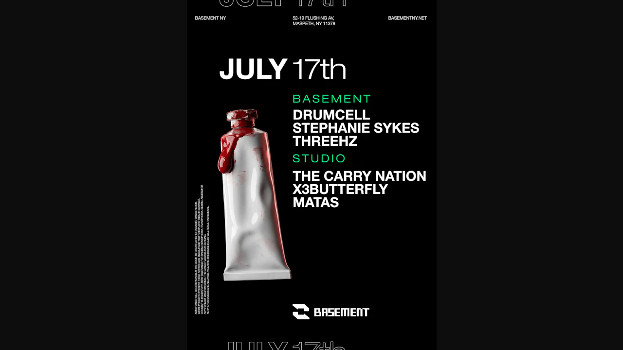 Drumcell / Stephanie Sykes / threehz / The Carry Nation / x3butterfly / Matas