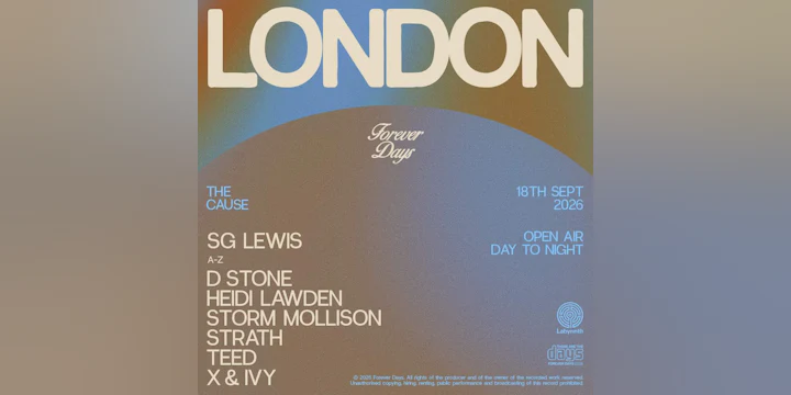 SG Lewis presents Forever Days