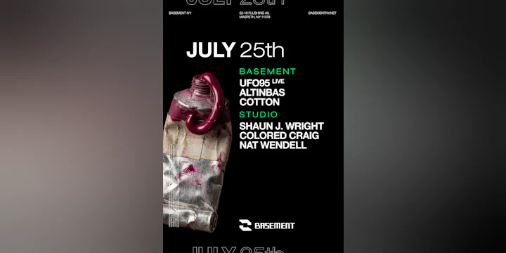 UFO95 live / Altinbas / cotton / Shaun J. Wright / Colored Craig / Nat Wendell