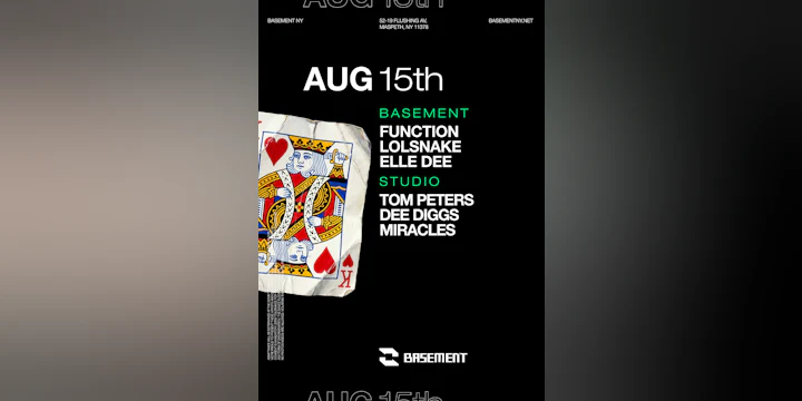 Function / LOLSNAKE / Elle Dee / Tom Peters / Dee Diggs / Miracles