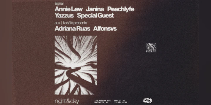 Night & Day: Janina, Peachlyfe, Yazzus, 98dots+ more