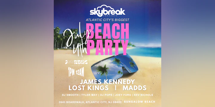 July 4th's Biggest Atlantic City Beach Party