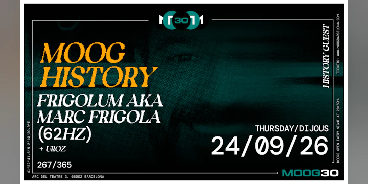 Moog History: Frigolum AKA Marc Frigola (62hz) + Uroz