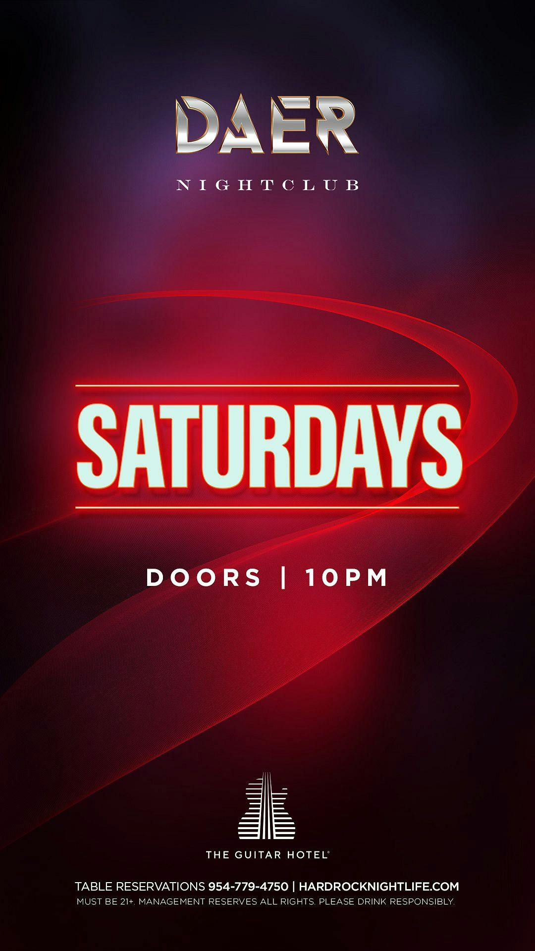 Daer Nightclub Saturdays at Daer Nightclub - Saturday, Dec 23 2023