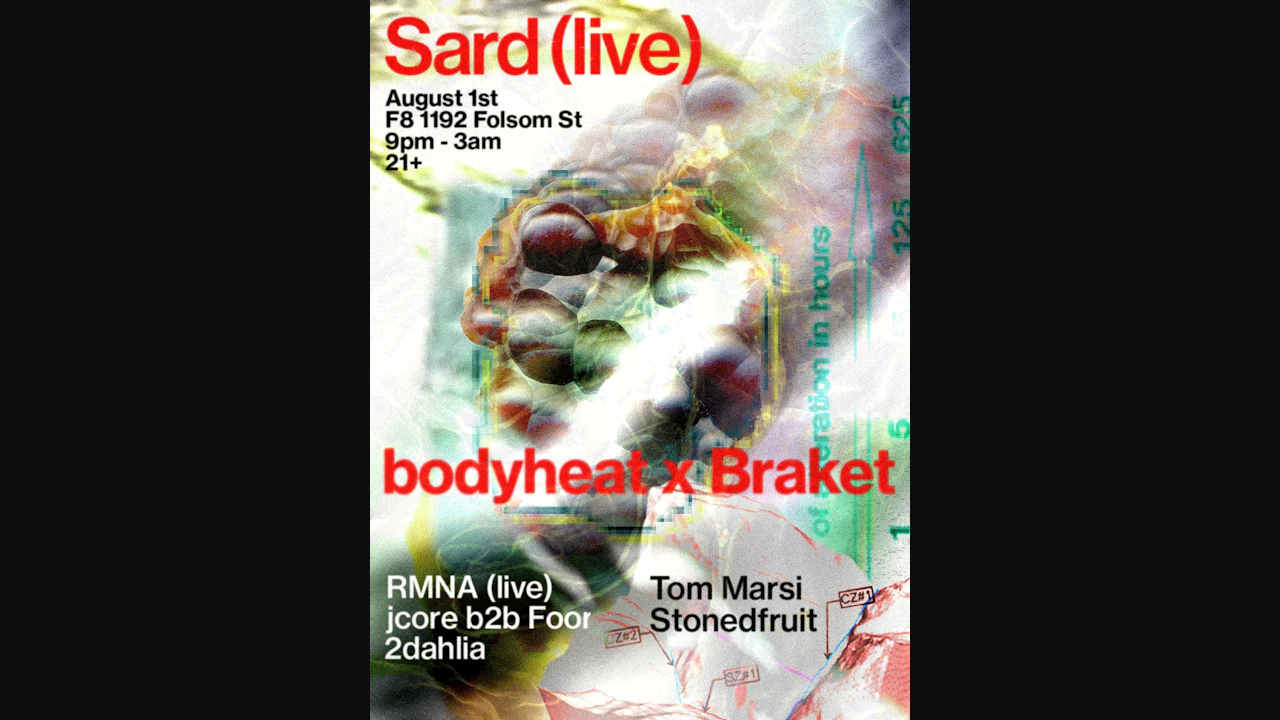 bodyheat x Braket: Sard (live) & Friends