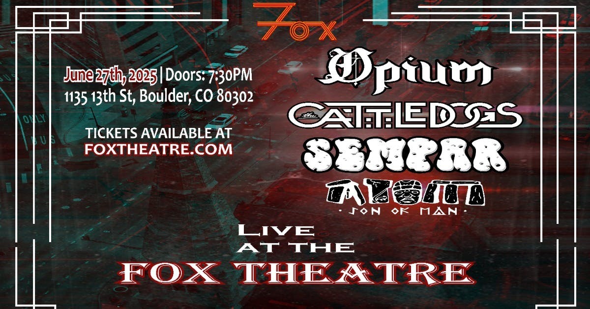 Opium with The Cattledogs, SEMPAR, Atom Son of Man