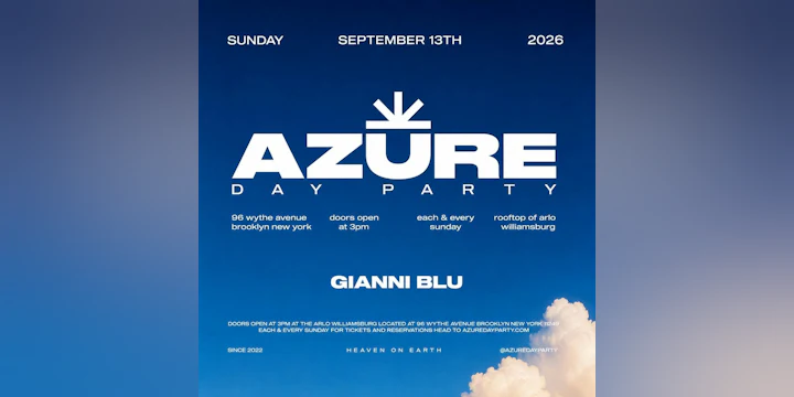 Azure Day Party September 13th
