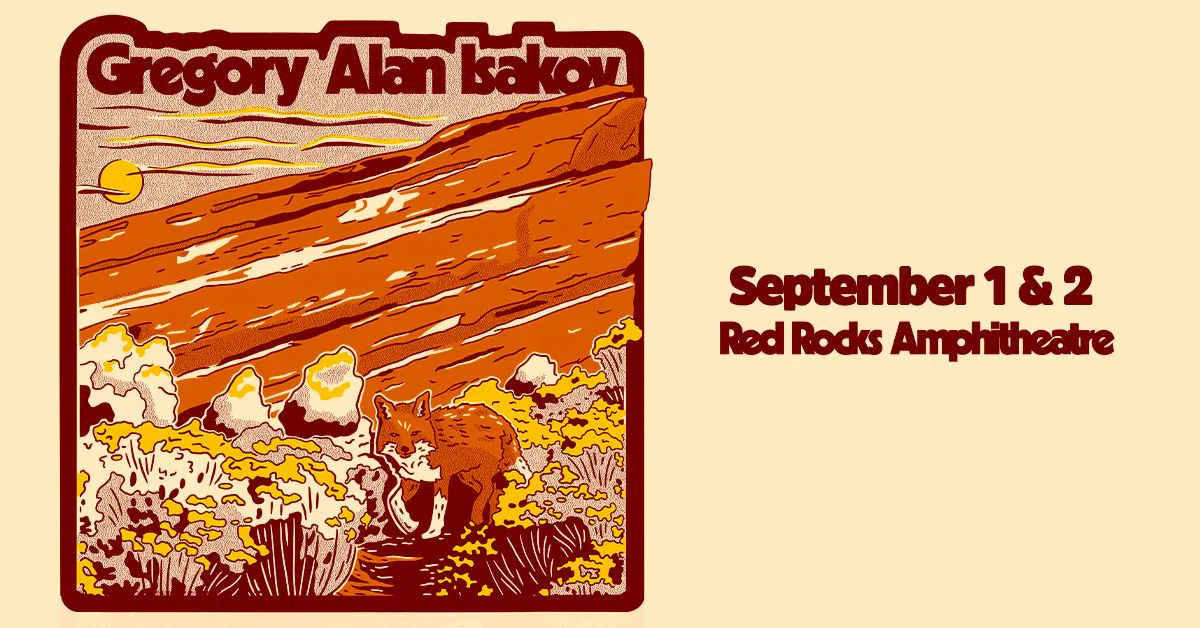 Gregory Alan Isakov at Red Rocks Amphitheatre - Sunday, Sep 1 2024 ...