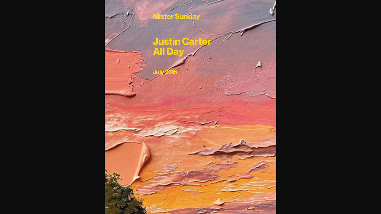 Mister Sunday: Justin Carter All Day Long