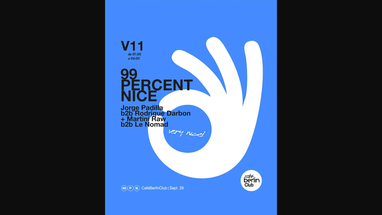 99 Percent Nice · Jorge Padilla B2B Rodrigue Darbon + Martini Raw B2B Le Nomad
