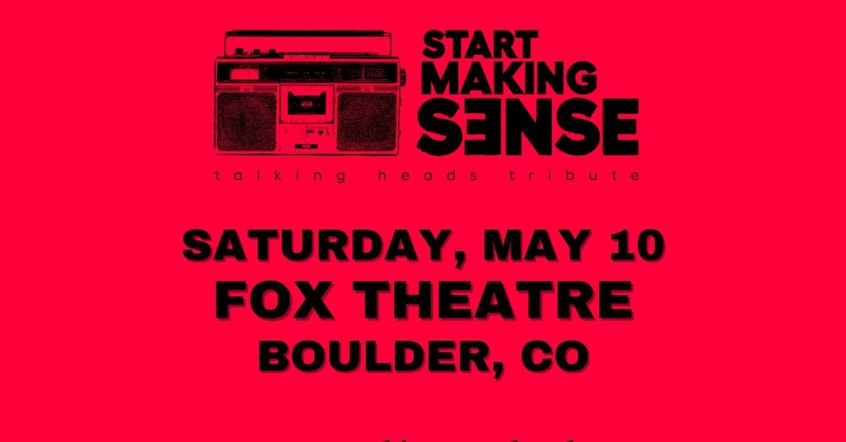 Start Making Sense: Talking Heads Tribute