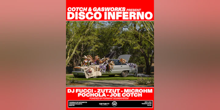 COTCH x Gasworks Gallery present: Disco Inferno with DJ Fucci, Zutzut, Microhm, Pochola