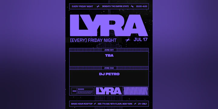 Lyra Rooftop Party 07.17.26