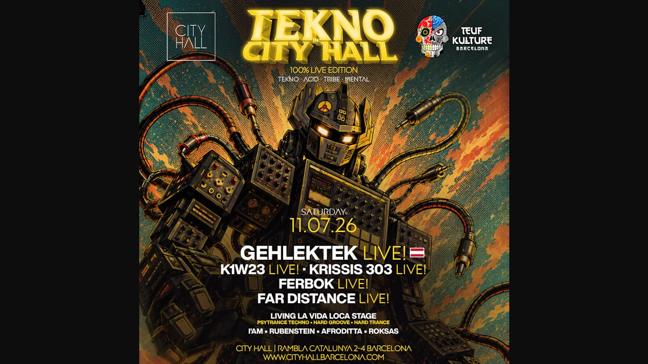 Teuf Kulture pres. TEKNO in City Hall