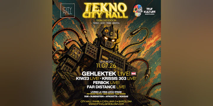 Teuf Kulture pres. TEKNO in City Hall