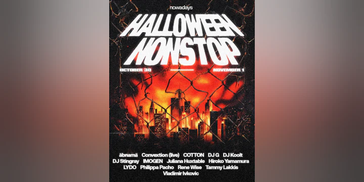 Halloween Nonstop: DJ Stingray, Convextion, Rene Wise, Juliana Huxtable, DJ Koolt + more