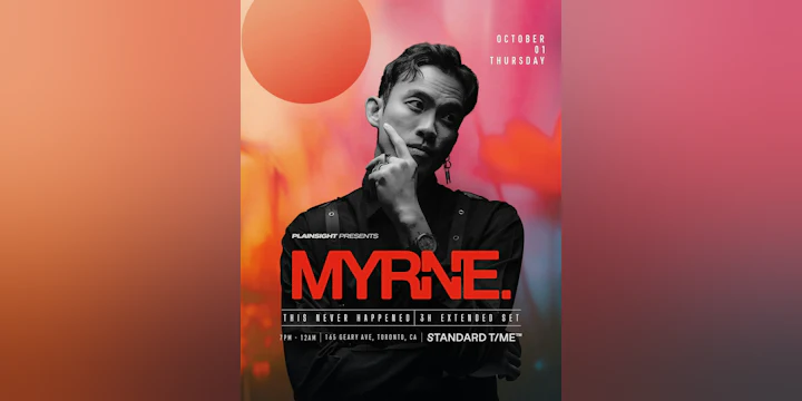 MYRNE (3 Hour Set) at Standard Time