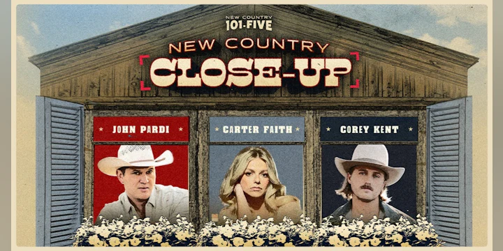 Jon Pardi, Carter Faith & Corey Kent