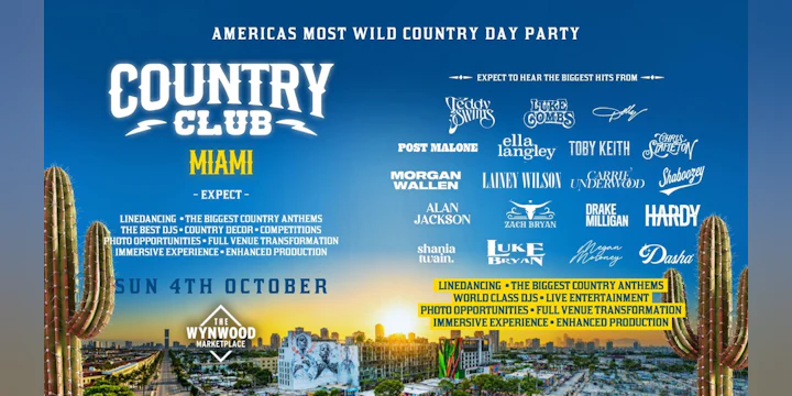 Country Club - Open-Air Festival - Wynwood Marketplace