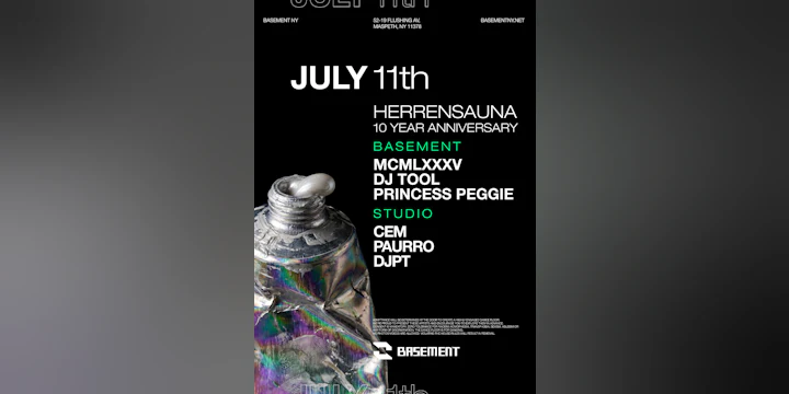 Herrensauna 10 Year Anniversary: Mcmlxxxv / DJ Tool / Princess Peggie / Cem / Paurro / Djpt