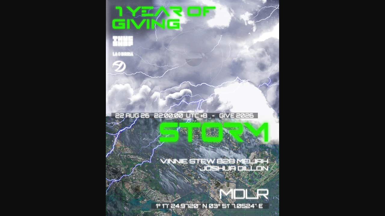 1 YEAR OF GIVING: Give's 1st Anniversary presents STORM