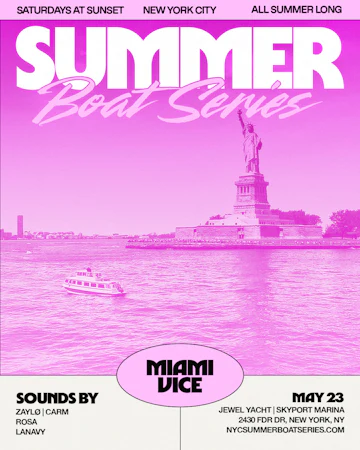 NY Boat Party / Booze Cruise