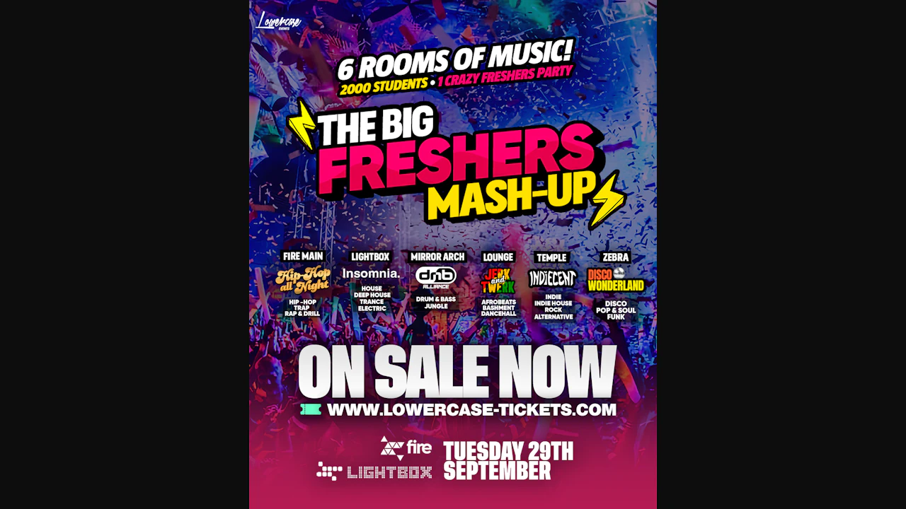 The Big London Freshers Mashup - London Freshers Week 2026