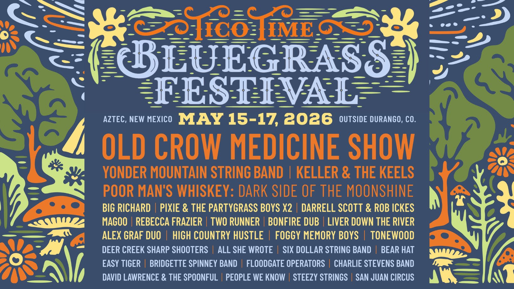 Tico Time Bluegrass Festival 2026 - Day 1