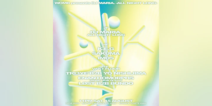 Womb Presents DJ Maria. -All Night Long-