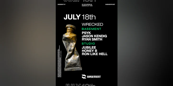 WRECKED: Psyk / Jason Kendig / Jubilee / HONEY B / Ron Like Hell / Ryan Smith