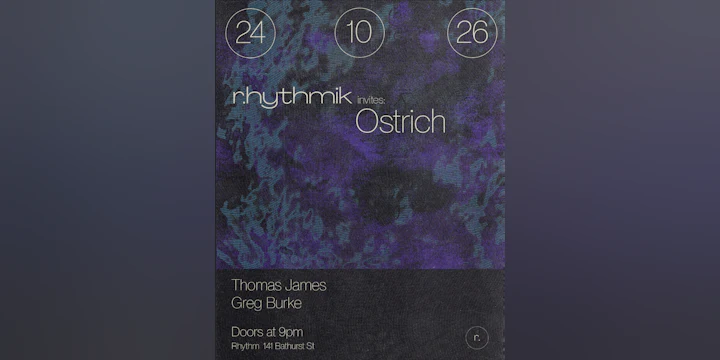 r.hythmik invites: Ostrich