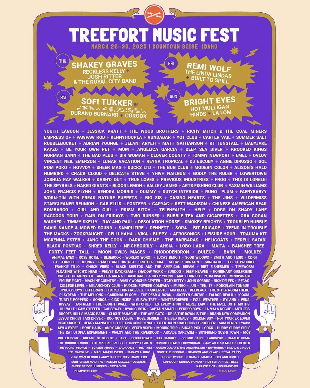 Treefort Music Fest 2025 - 5 Day Pass