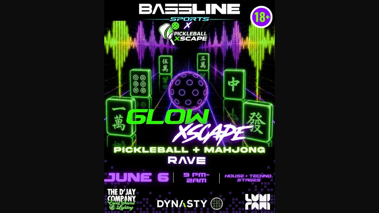 Pickleball + Mahjong Rave @ Pickleball Xscape (18+)